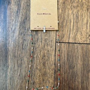 Brandy Melville gold beaded necklace